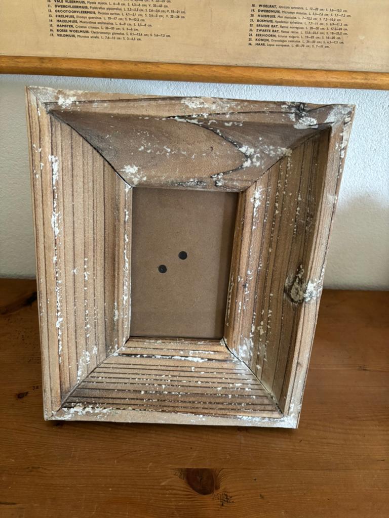Fotolijst oud hout- sloophout, Ophalen of Verzenden, Zo goed als nieuw