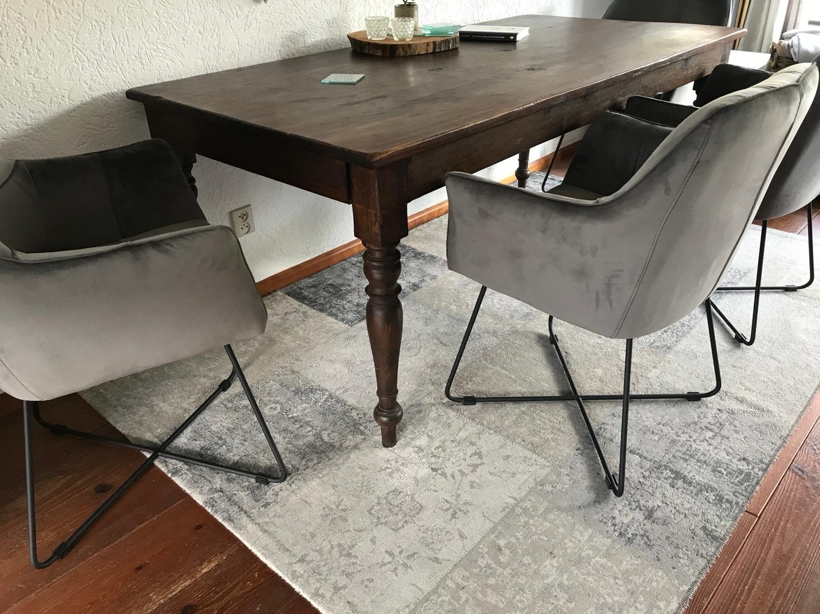 Teakhouten eettafel - 180x90 cm - Uitstekende staat, Ophalen, Teakhout, 50 tot 100 cm, Zo goed als nieuw