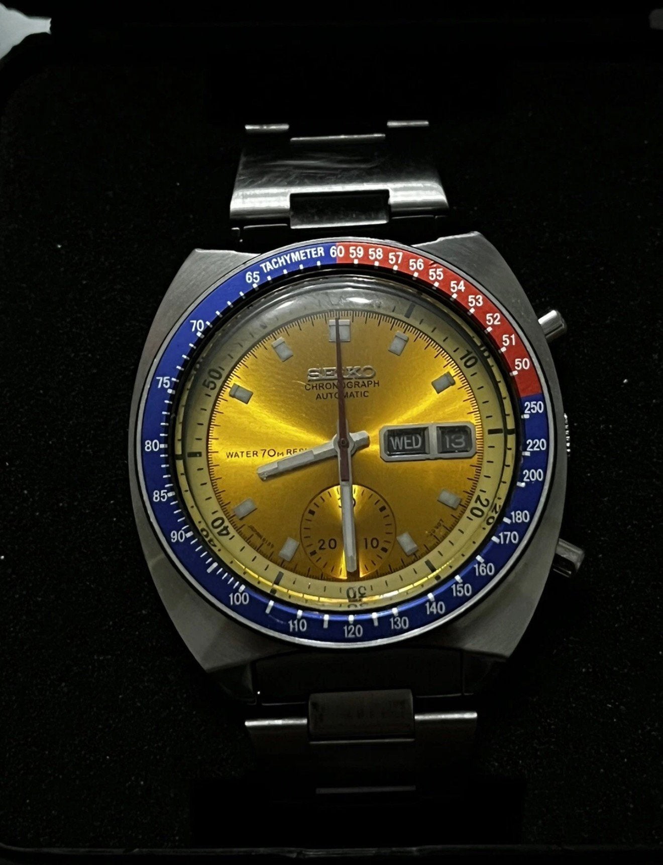 Seiko Pogue 6139, Zakhorloge, Staal, Ophalen of Verzenden, Zo goed als nieuw