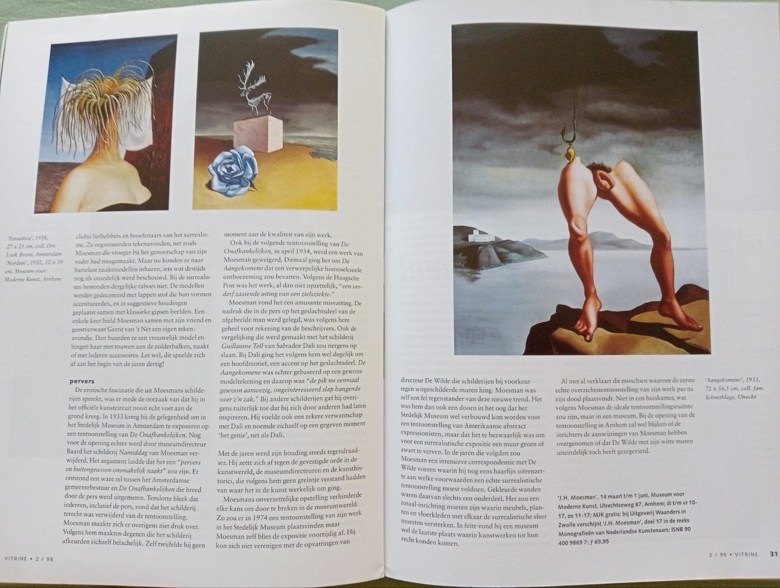 Vitrine Magazine: Jopie Moesman, Surrealisme, Peer Veneman, Ophalen of Verzenden, Gelezen, Overige typen