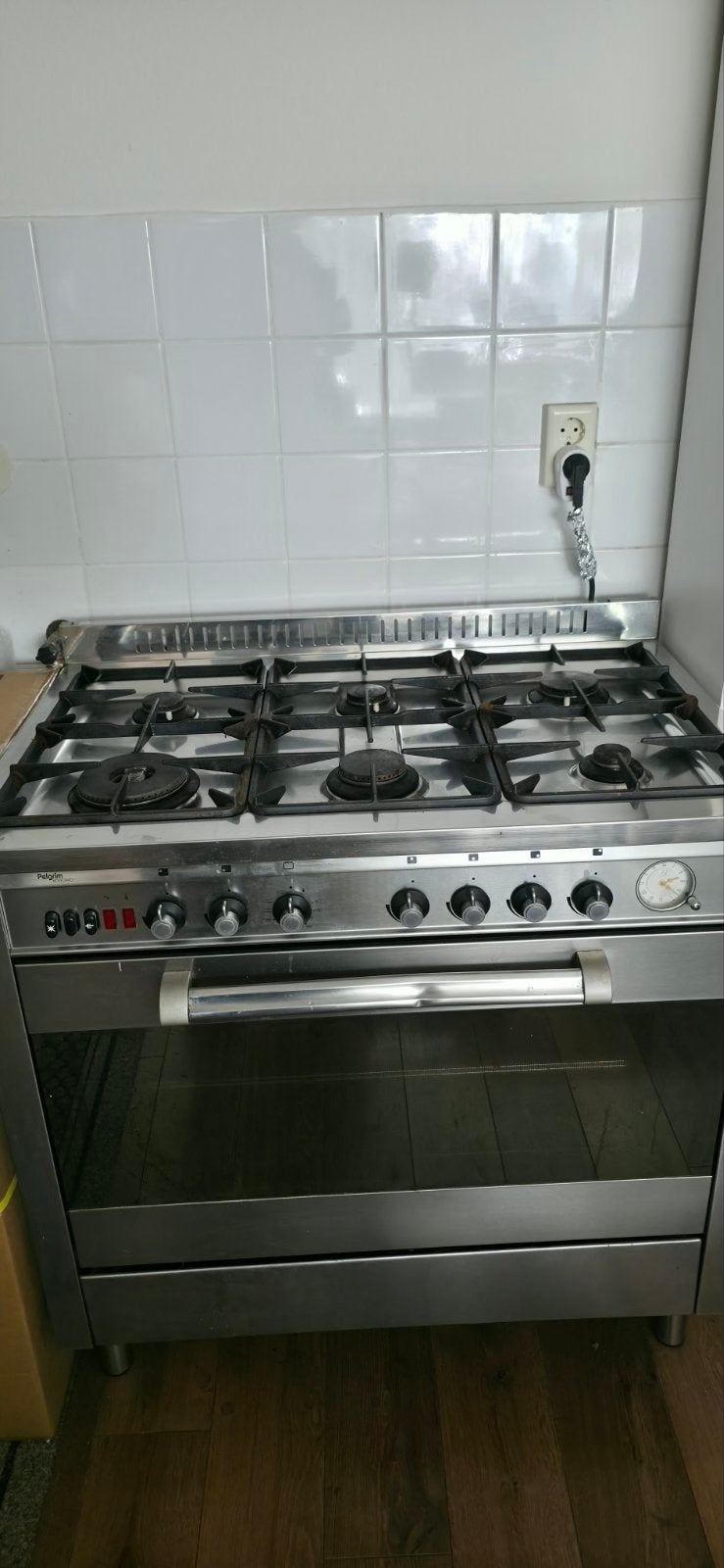 Pelgrim Fornuis met Oven (Gas) - Eventueel met afzuigkap, Ophalen, Gebruikt, 60 cm of meer, Gas