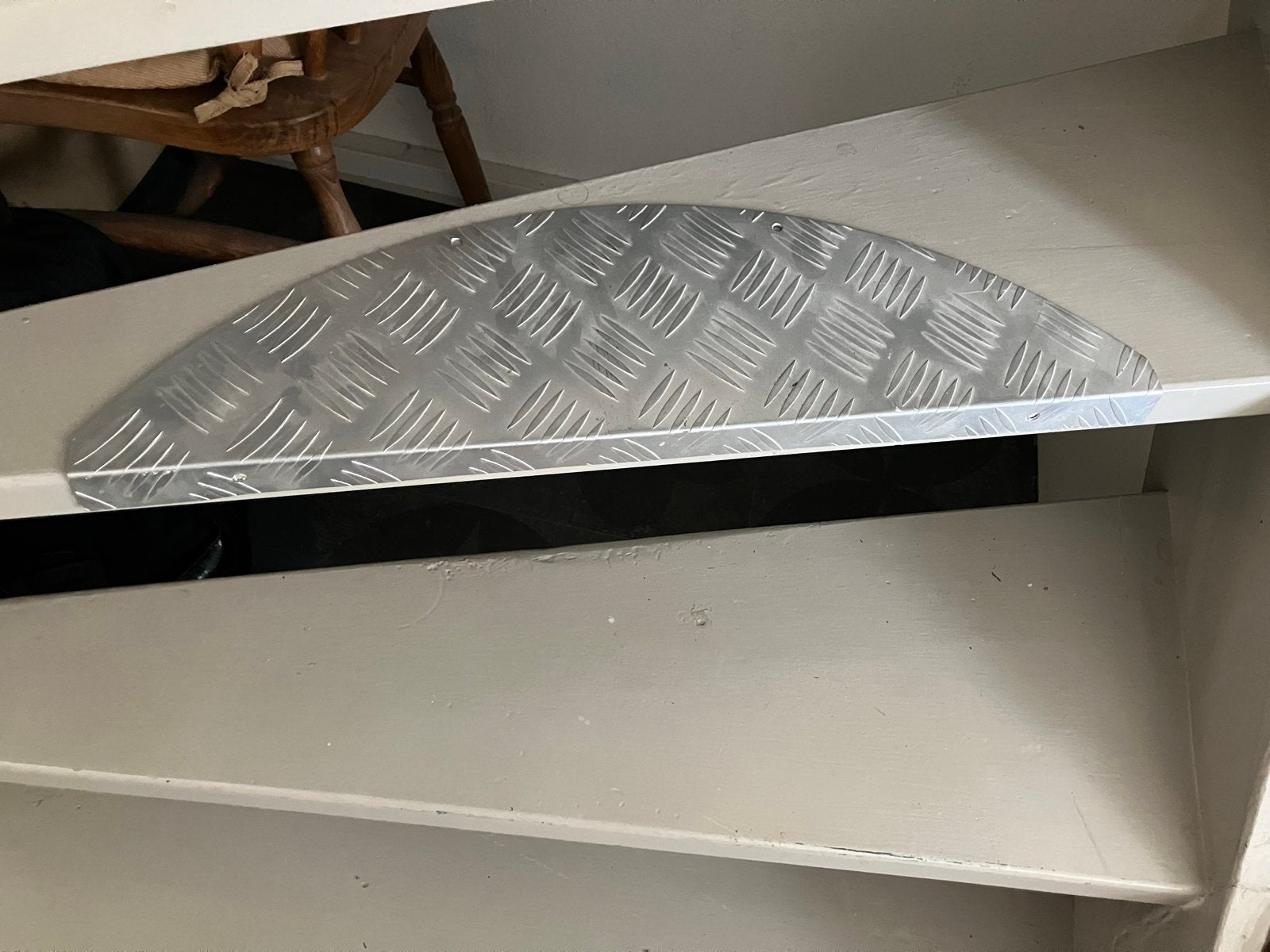 Antislip traptreden van aluminium, Ophalen, Gebruikt