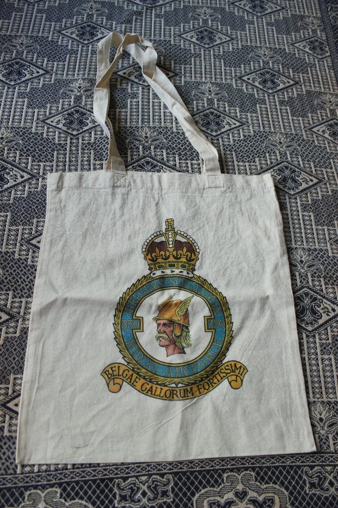 katoenen tas  350  sqn Florennes ab  Belgie, Ophalen of Verzenden, Luchtmacht, Overige gebieden, Overige typen