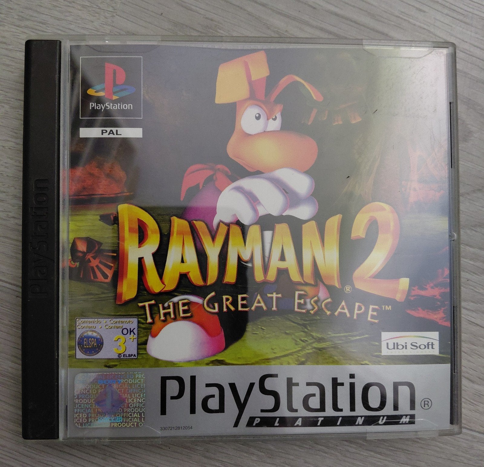 Rayman 2 The Great Escape - PlayStation 1 Platinum, Gebruikt, 1 speler, Ophalen of Verzenden, Vanaf 3 jaar