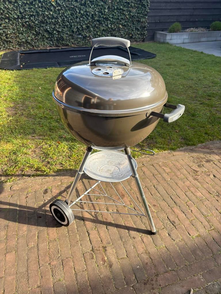 Weber original Kettle bbq 47cm met starter en hoes, Tuin en Terras, Houtskoolbarbecues, Ophalen, Gebruikt, Met accessoires