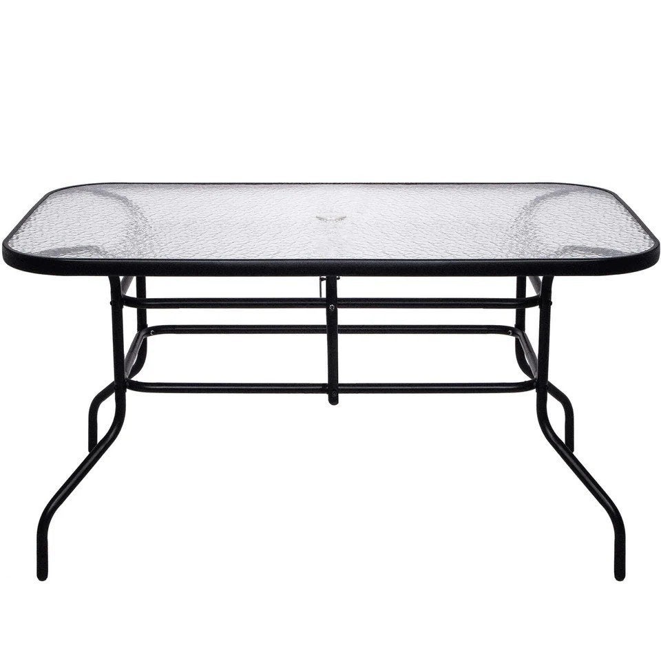 Tk, Terras glas tafel, Tuin en Terras, Tuintafels, Rechthoekig, Ophalen of Verzenden