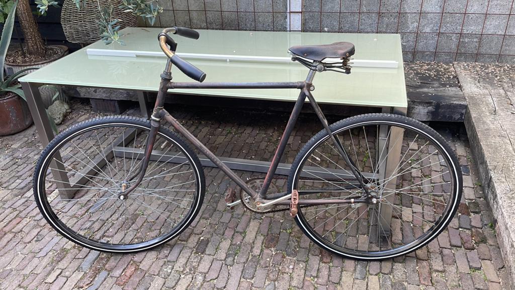 Magneet “Blue Star” 28 inch - Super vintage opa fiets, Fietsen en Brommers, 55 tot 59 cm, Ophalen, Terugtraprem, Jaren '60 of nieuwer
