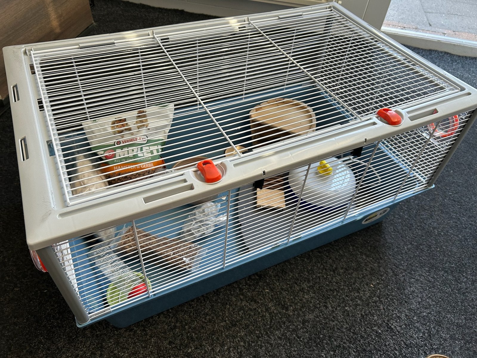Cavia of hamsterkooi met veel extra's, in 1 keer klaar, Kooi, Gebruikt, Cavia, 75 tot 110 cm