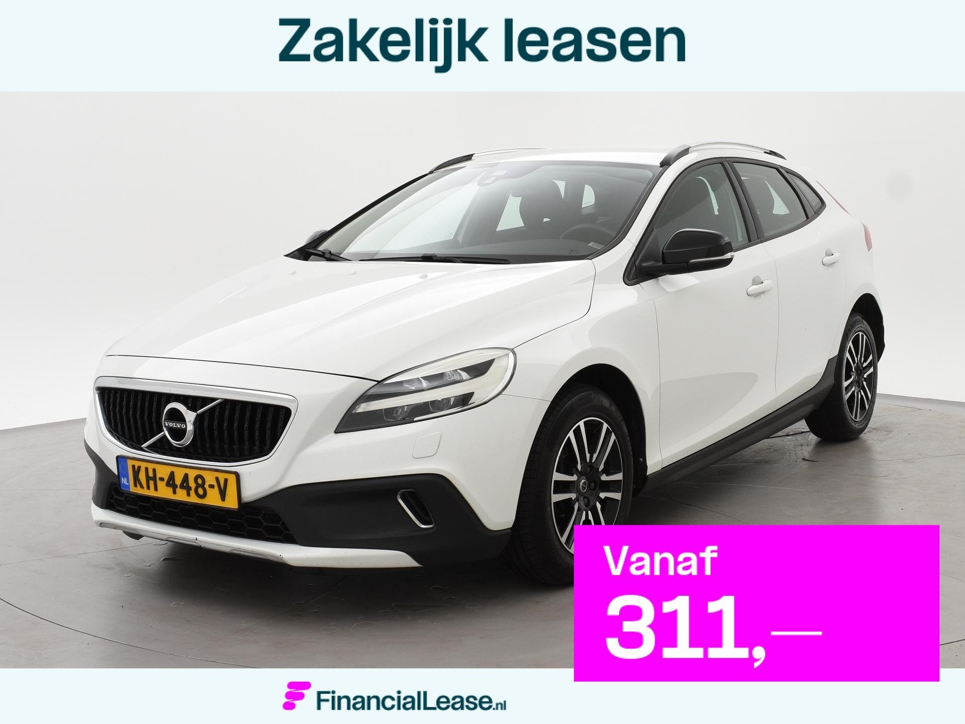 Volvo V40 Cross Country 1.5 T3 NORDIC+ 152 PK AUT. *DEALER O, Euro 6, 700 kg, Leder en Stof, Wit