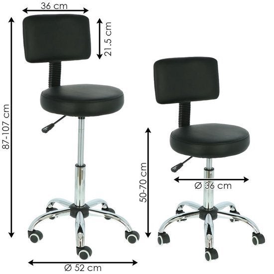 zadelkruk of tabouret  kapperskruk wit of zwart, Niet ingevuld, Niet ingevuld, Niet ingevuld