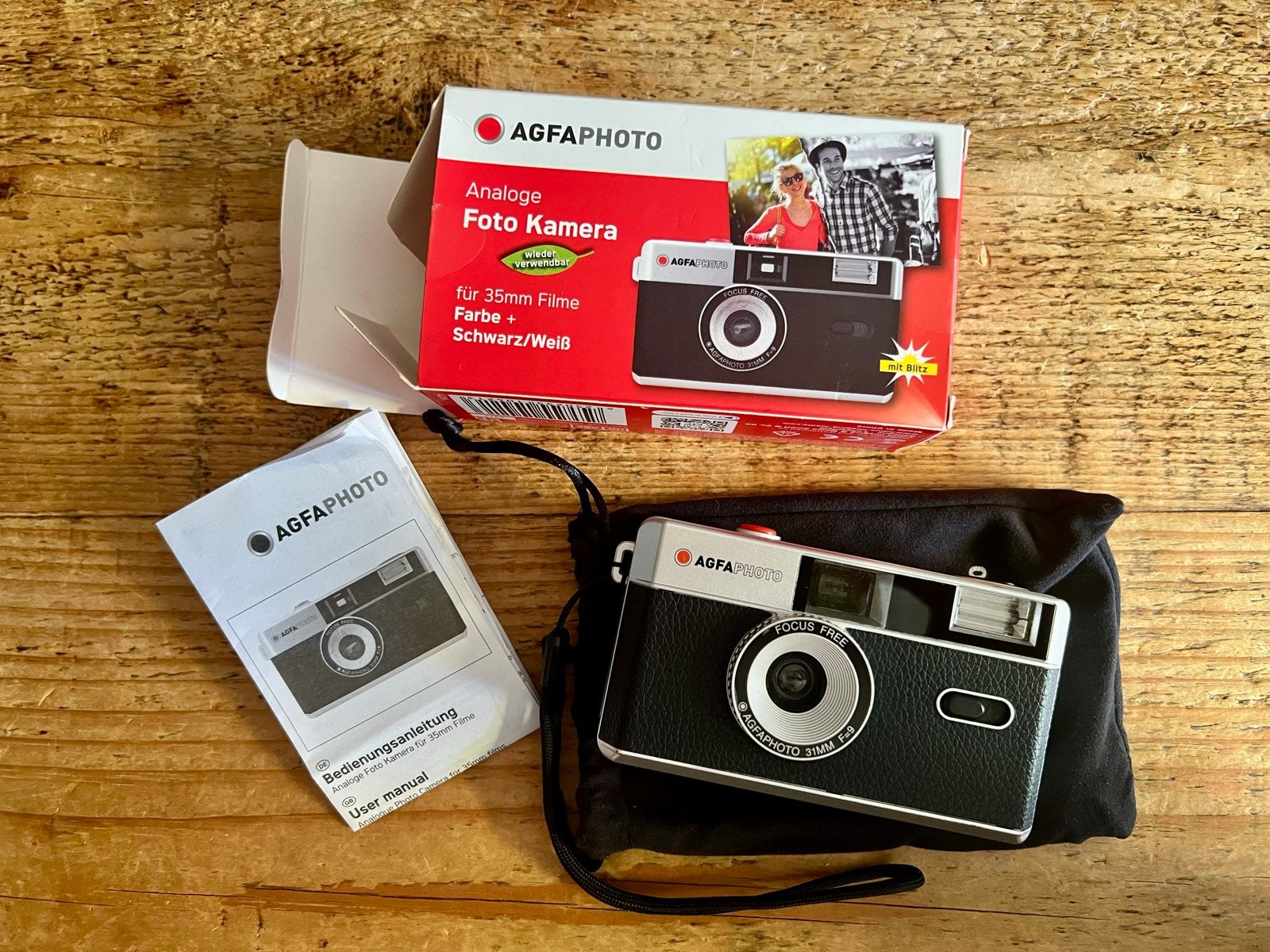 AGFAPHOTO Analoge Fotocamera voor 35mm film, Audio, Tv en Foto, Ophalen of Verzenden, Nieuw, Compact, Overige Merken