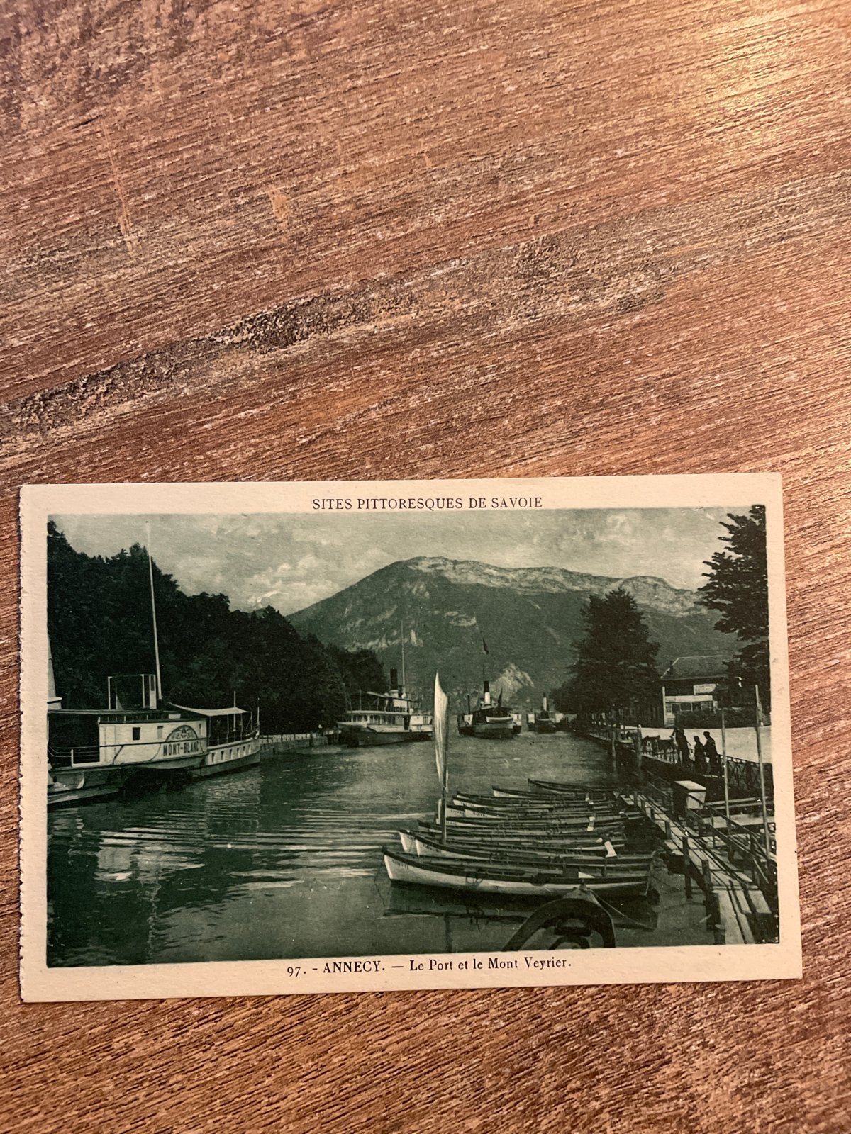 Oude ansichtkaart Annecy - Le Port et le Mont Veyrier, Ophalen of Verzenden, 1920 tot 1940, Ongelopen, Frankrijk