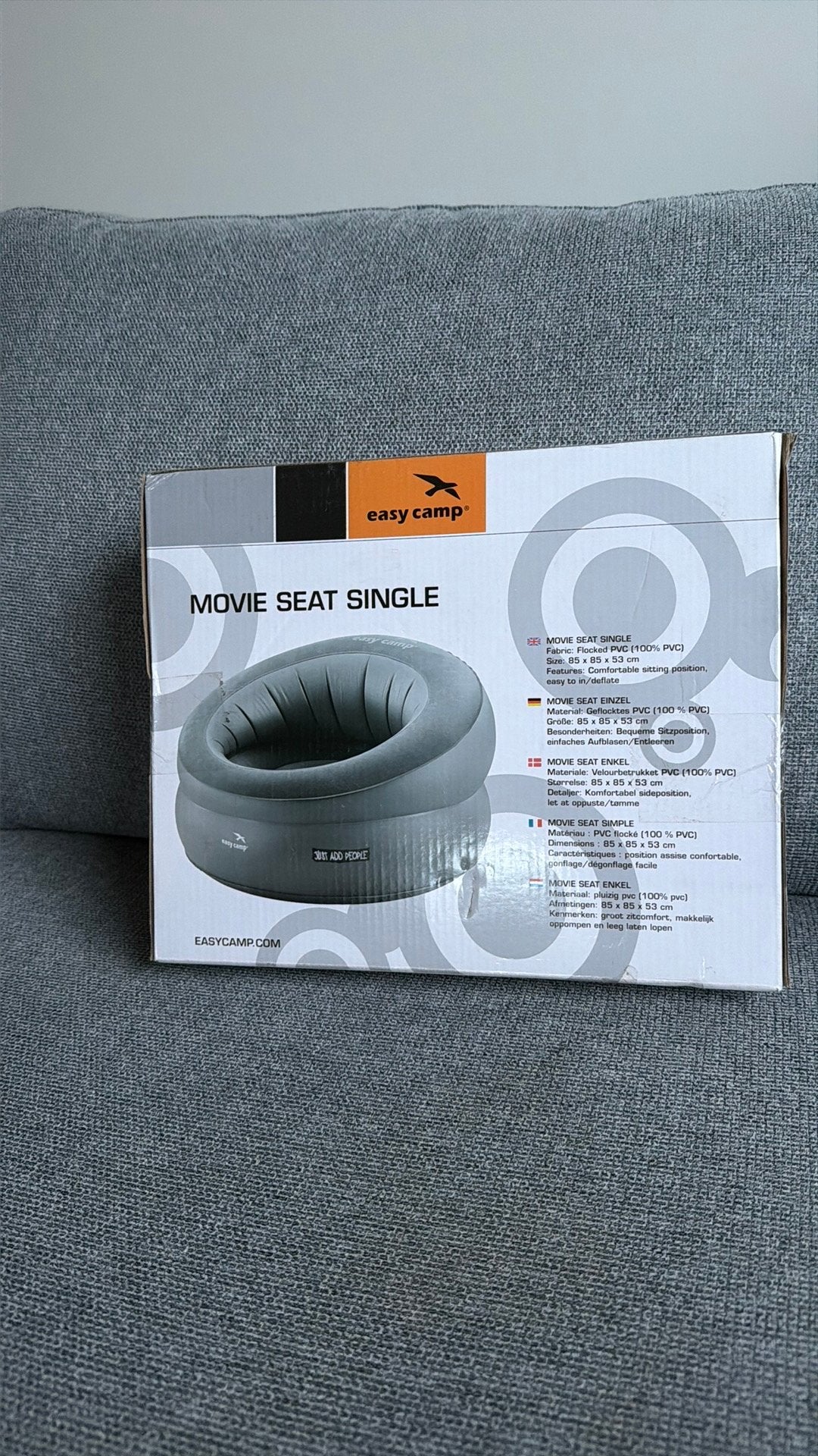 Movie seat easy camp, Caravans en Kamperen, Ophalen of Verzenden, Zo goed als nieuw, Campingkast