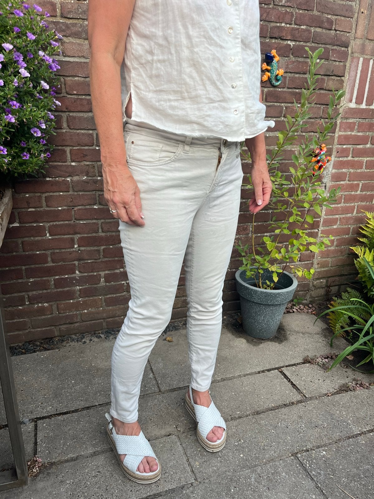 Mos Mosh Naomi Jeans - Zo goed als nieuw, Ophalen of Verzenden, Zo goed als nieuw, Wit, W28 - W29 (confectie 36)