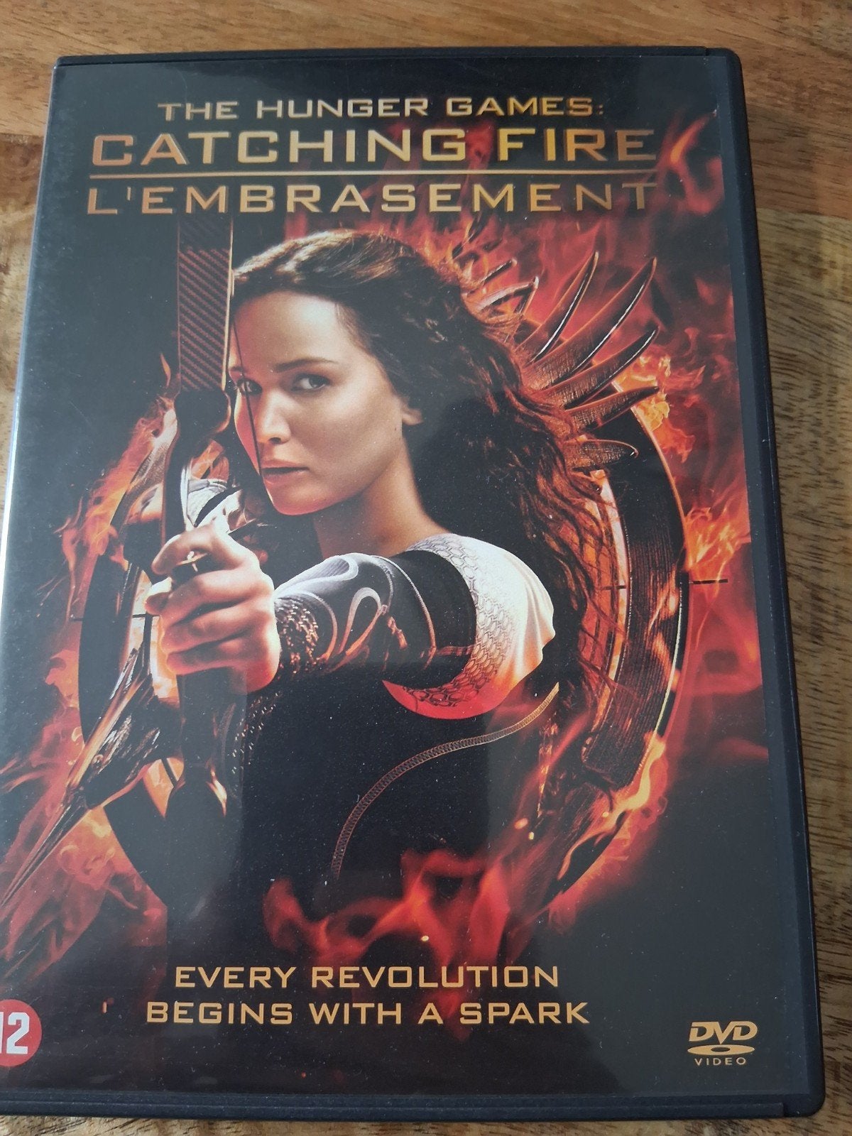 The hunger games catching fire, Cd's en Dvd's, Dvd's | Avontuur, Vanaf 12 jaar, Ophalen of Verzenden, Zo goed als nieuw