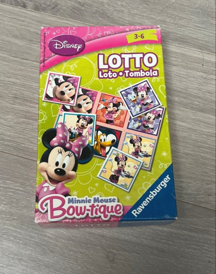 Disney Minnie Mouse Lotto spel, Ophalen of Verzenden, Zo goed als nieuw, Jongen of Meisje