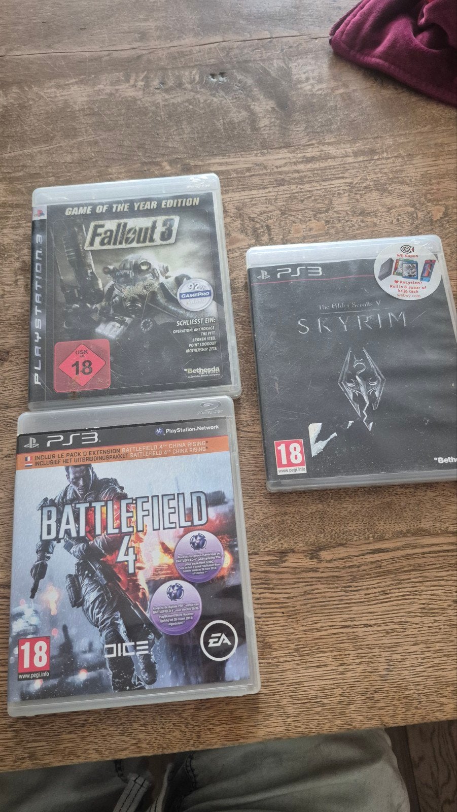 PS3 Games: Fallout 3, Skyrim, Battlefield 4, Gebruikt, Vanaf 18 jaar, 1 speler, Ophalen of Verzenden