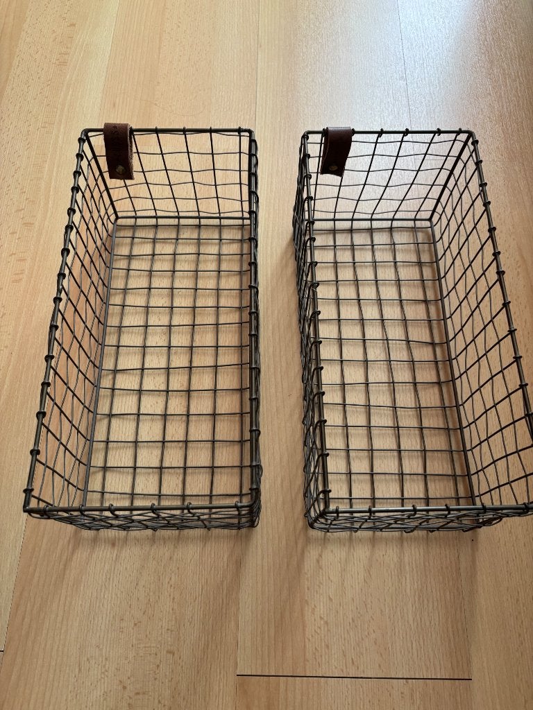 Zuss draad mandjes, Ophalen of Verzenden, Zo goed als nieuw, Rechthoekig, Overige materialen