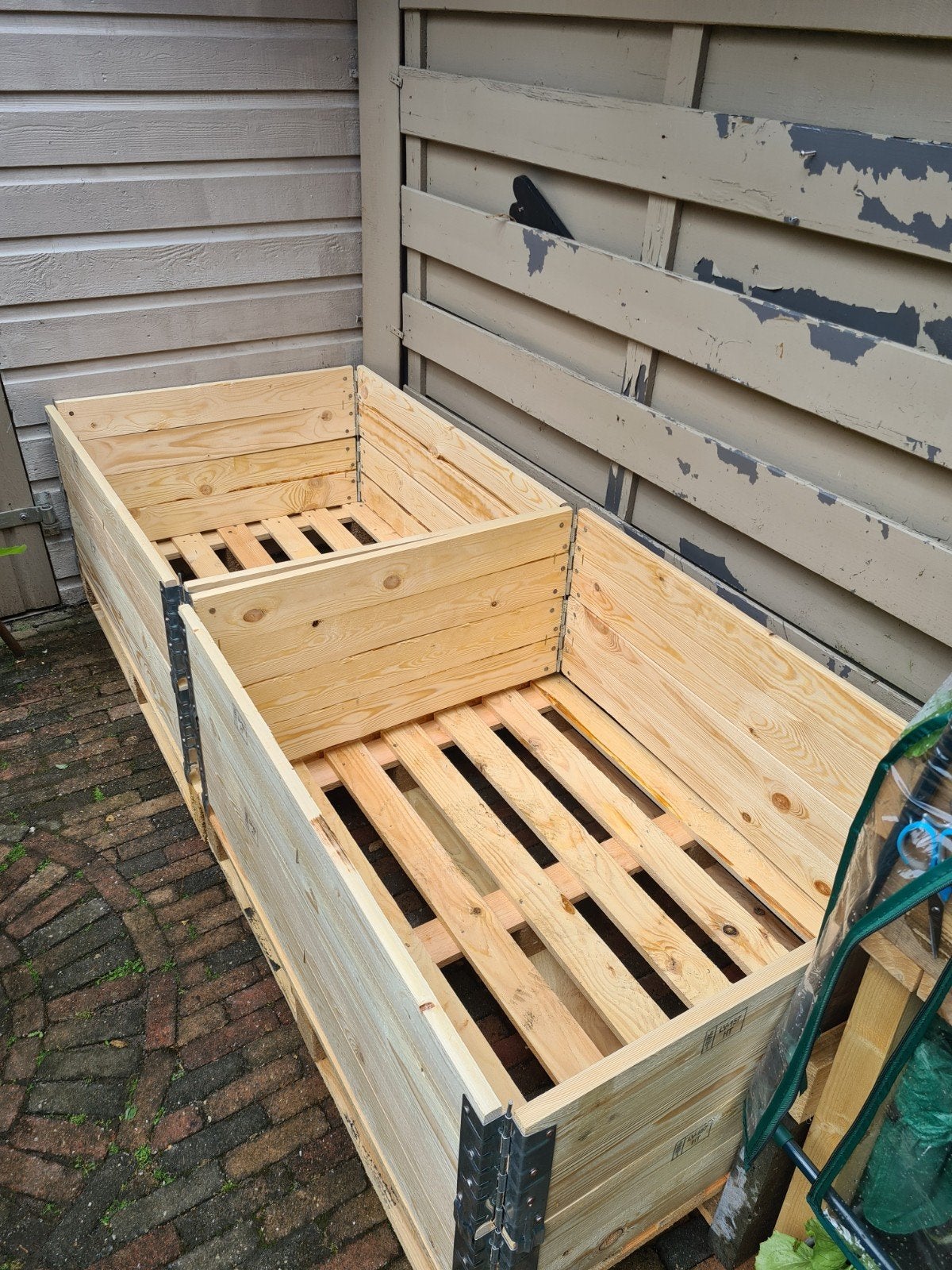 Grote kweekbak/moestuin bakken met palletbodem, Ophalen of Verzenden, Nieuw, Hout, Overige typen