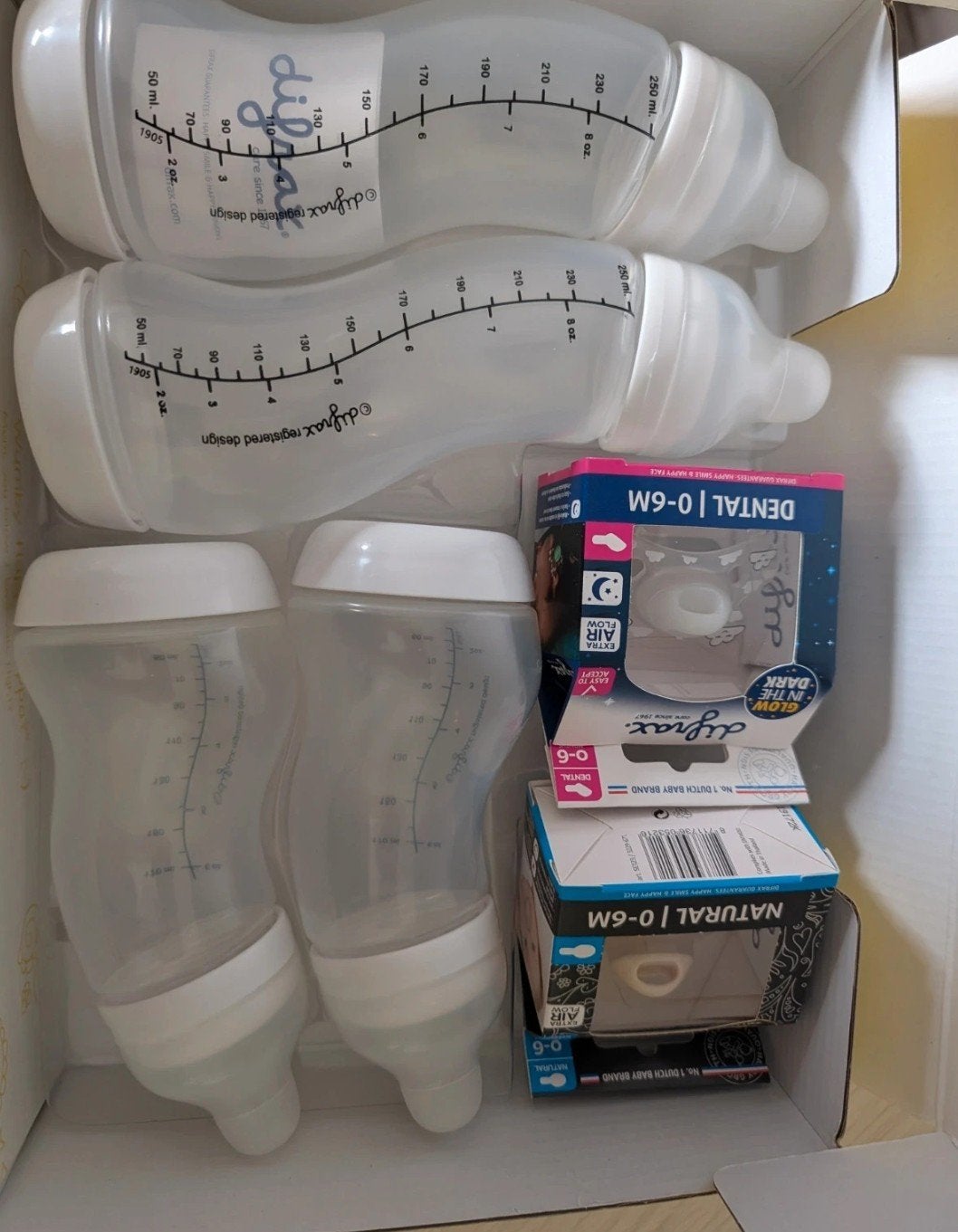 Nieuwe Difrax Babyfles en Fopspeen Set - 0-6M, Ophalen of Verzenden, Nieuw, Babyfles, Difrax