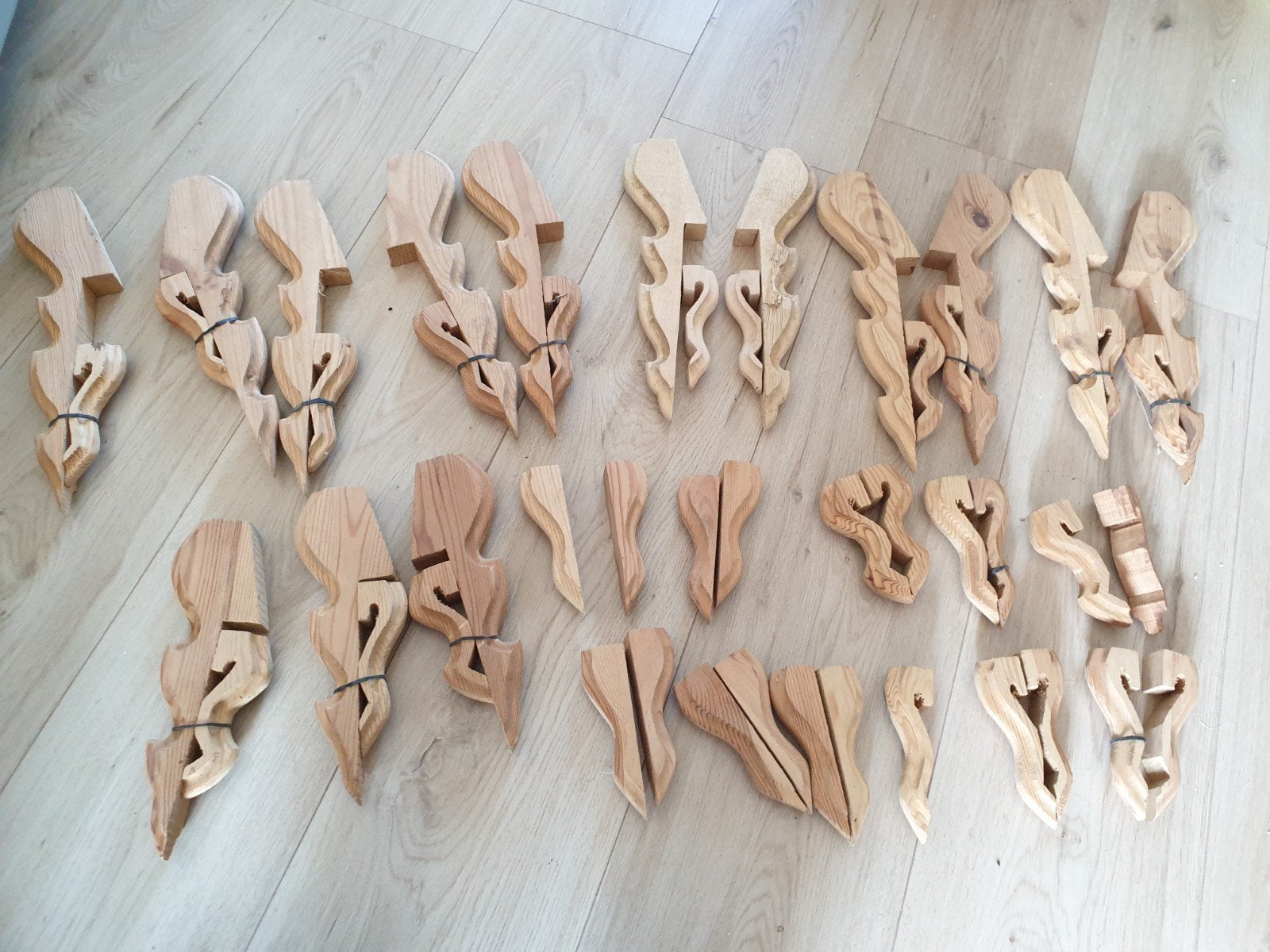 Decoratieve houten ornamenten - Diverse maten, 25 tot 50 mm, Overige typen, Nieuw, Ophalen of Verzenden