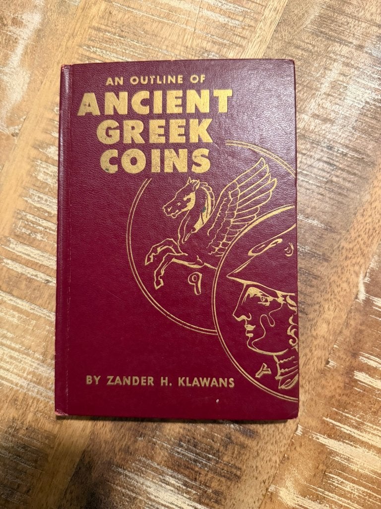 An outline of Ancient Greek Coins By Zander H. Klawans, Ophalen of Verzenden, Boek of Naslagwerk