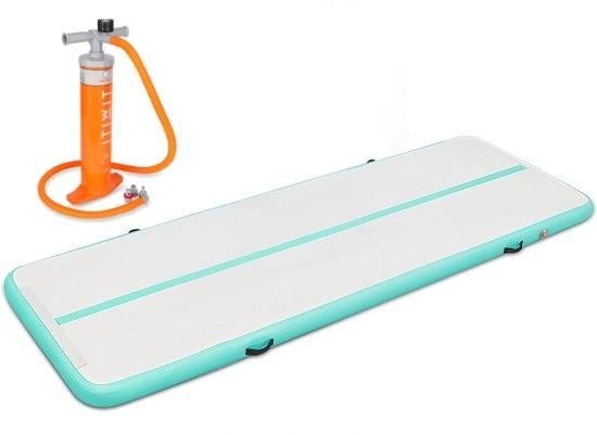 Airtrack 4 meter Mintgroen met pomp! Perfecte kwaliteit, Ophalen, Overige kleuren, Materiaal, Kindermaat 122 t/m 140