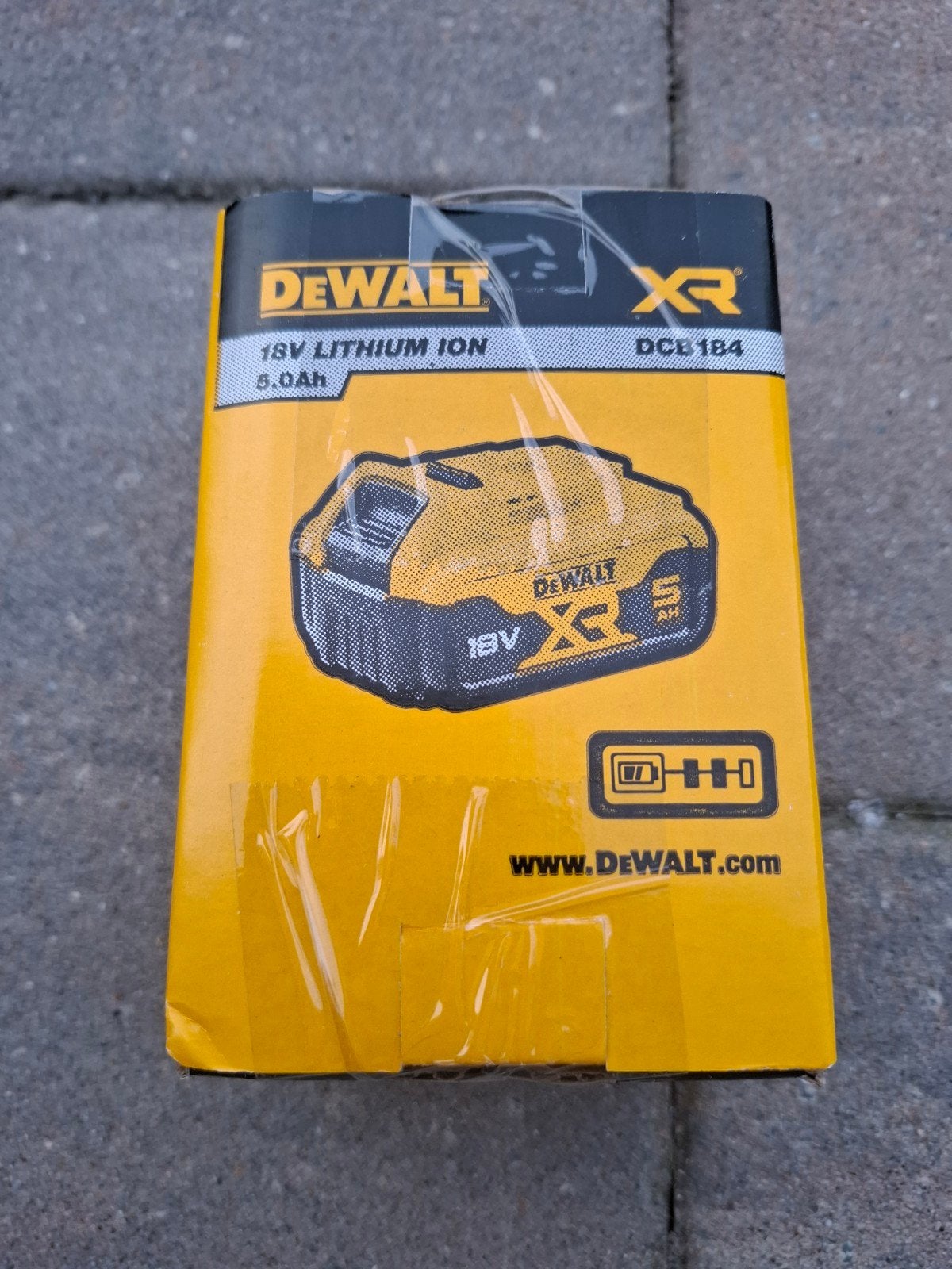 2x DeWalt Accu DCB184 5.0Ah - Nieuw in verpakking, Ophalen of Verzenden, Nieuw, Overige typen
