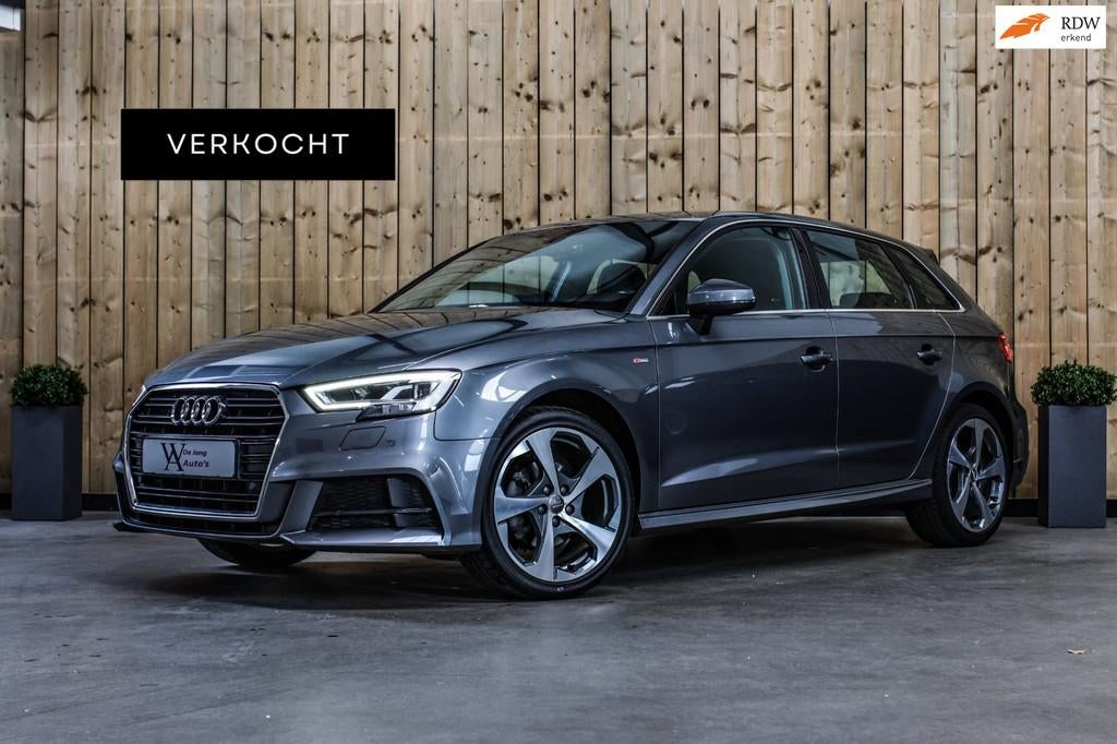 Audi A3 Sportback 1.4 TFSI S-Line *Led*Carplay*Stuur- Stoelv, Auto's, Gebruikt, 4 cilinders, 150 pk, Leder en Stof