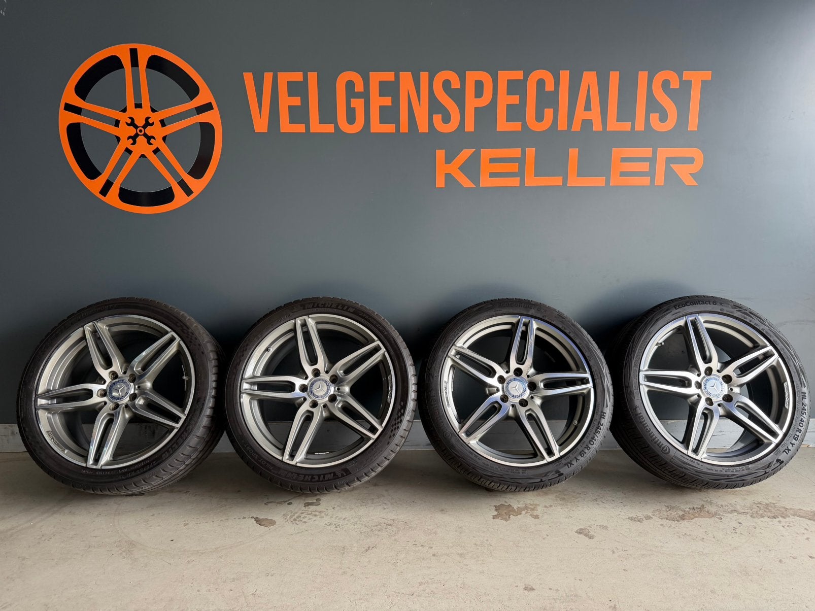 Mercedes E Klasse W213 Amg 19 inch breedset velgen Origineel, 19 inch, 275 mm, Banden en Velgen, Ophalen of Verzenden