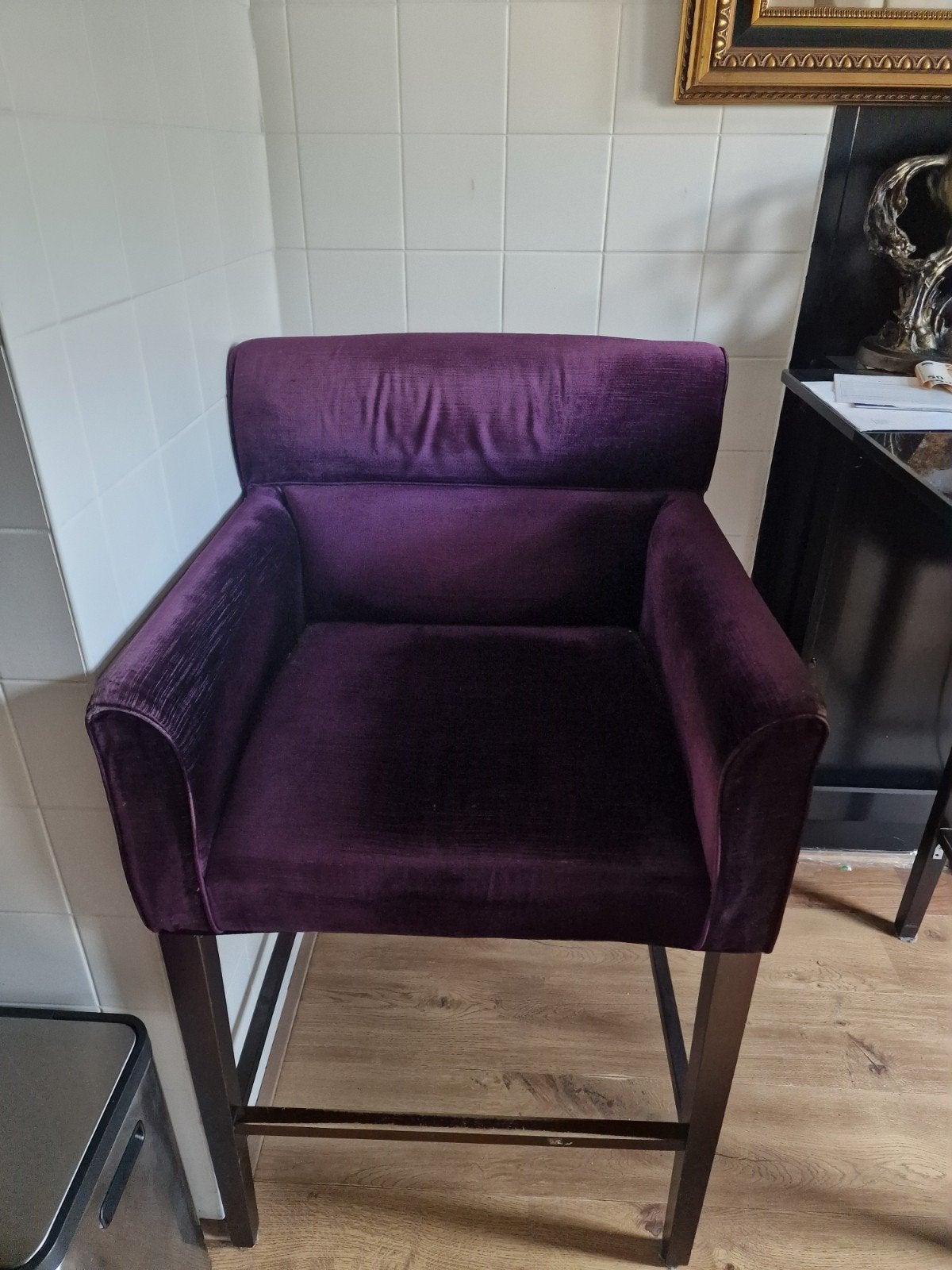 set luxe barstoelen paars, Ophalen, 60 tot 90 cm