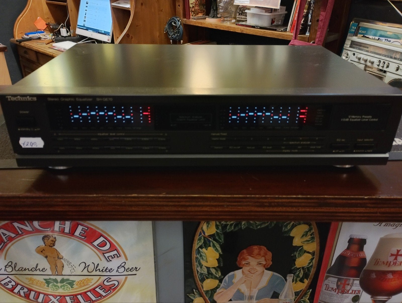 Technics SH-GE70 graphic equalizer, Ophalen of Verzenden, Zo goed als nieuw, Minder dan 60 watt, Overige merken