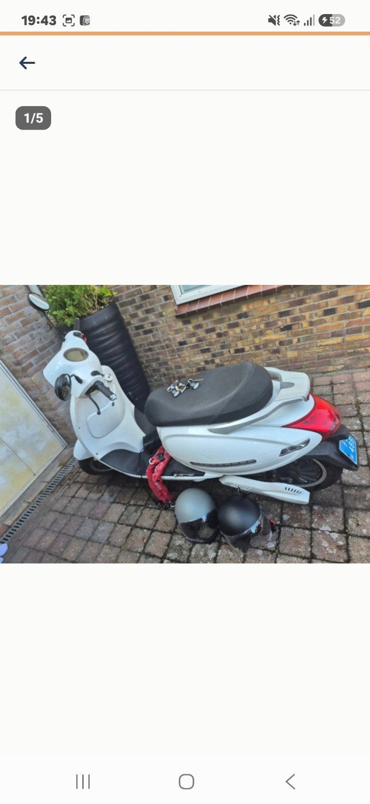 Scooter elektrisch, Fietsen en Brommers, Scooters | Peugeot, Ophalen, Gebruikt, Overige modellen, Elektrisch