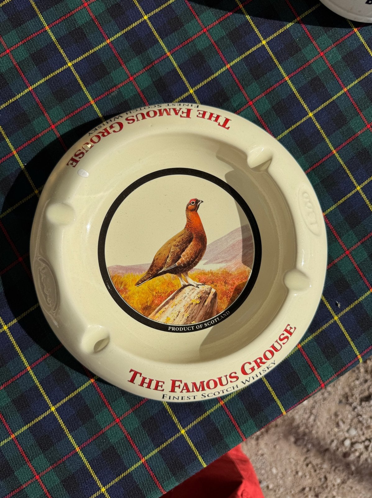 Vintage The Famous Grouse porseleinen asbak, Ophalen of Verzenden