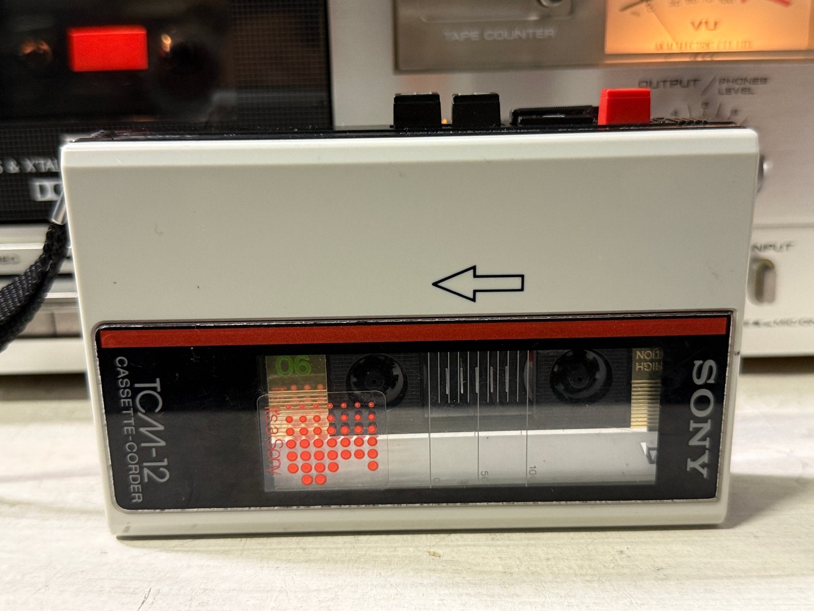 Sony TCM-12 Cassette-Corder - Goede staat, nieuwe snaar, Overige typen, Sony, Ophalen of Verzenden, Sony