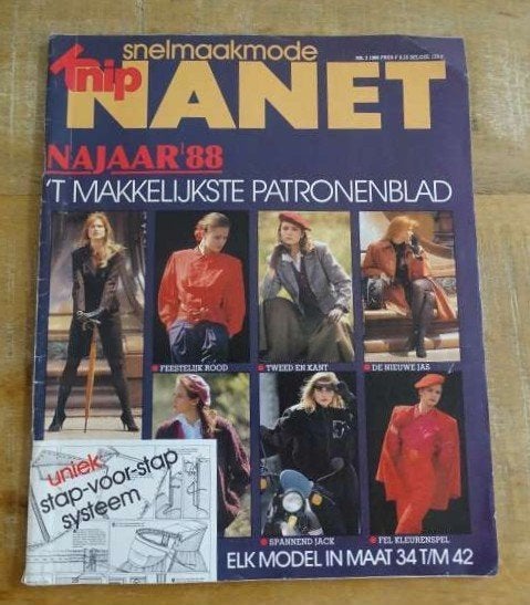 Knip Nanet snelmaakmode najaar 1988, Verzenden, Zo goed als nieuw, Vrouw, Knipmode