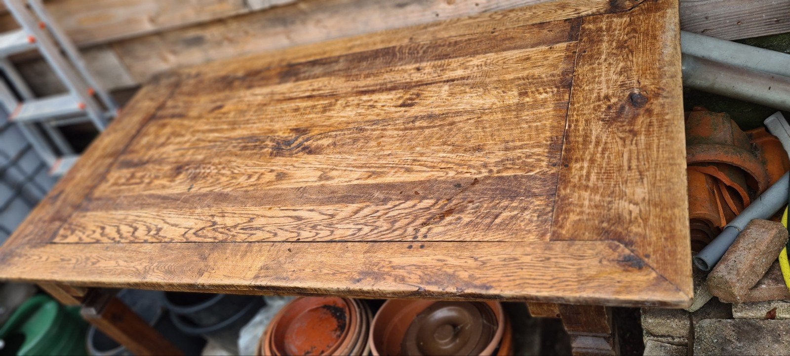 stevige tafel,  185 x 85 cm, Ophalen, Gebruikt, Rechthoekig, Hout