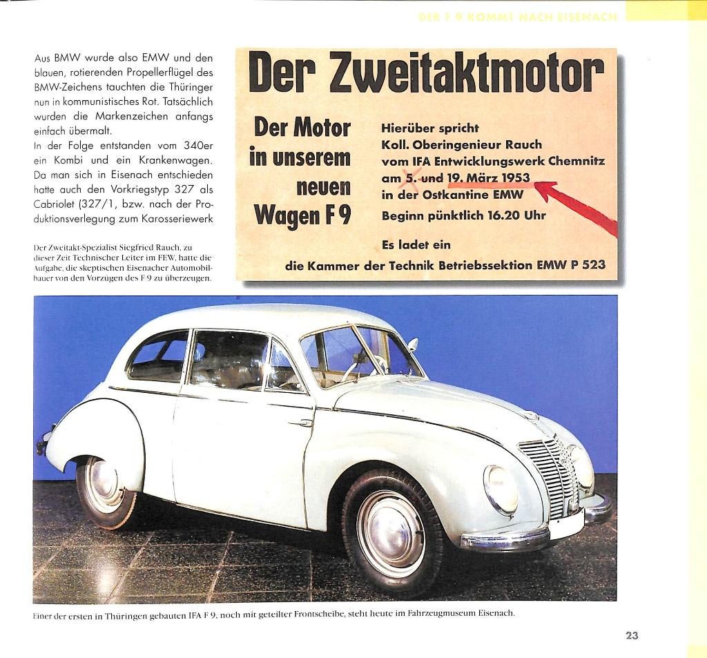 Wartburg 311/313/100 1956-1965, Verzenden, Nieuw, Overige merken, Frank Rönicke