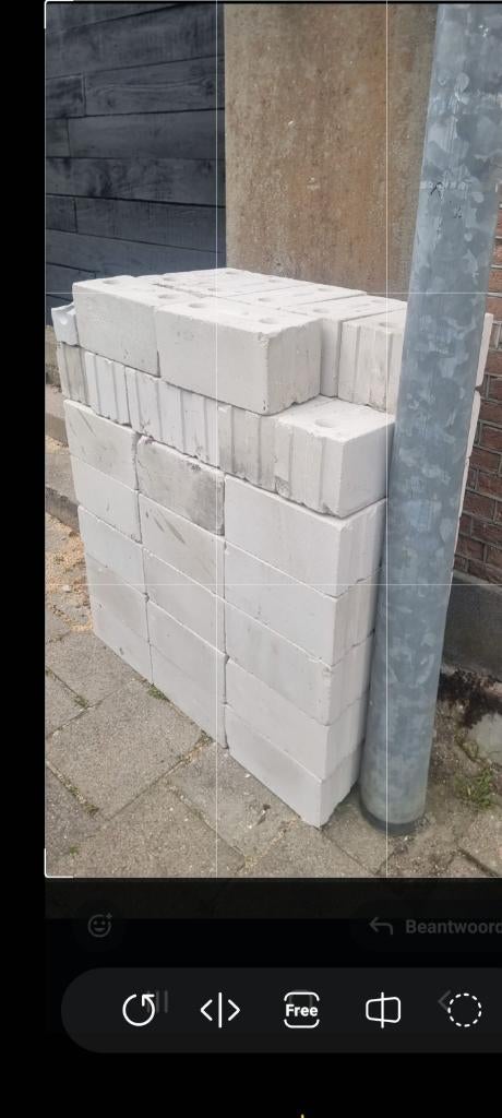 Kalkzandsteen blokken, Ophalen of Verzenden, Nieuw, Kalkzandstenen