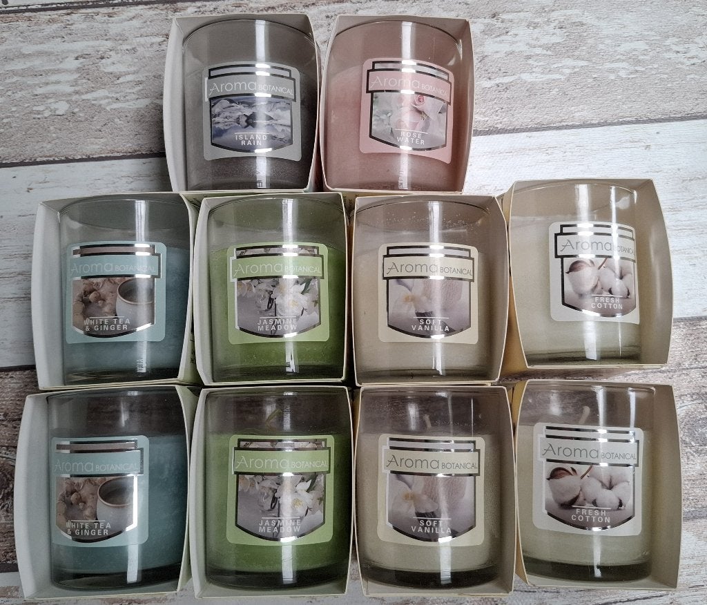 Partij geurkaarsen in glas, Huis en Inrichting, Meerkleurig, Nieuw, Ophalen of Verzenden, Glas
