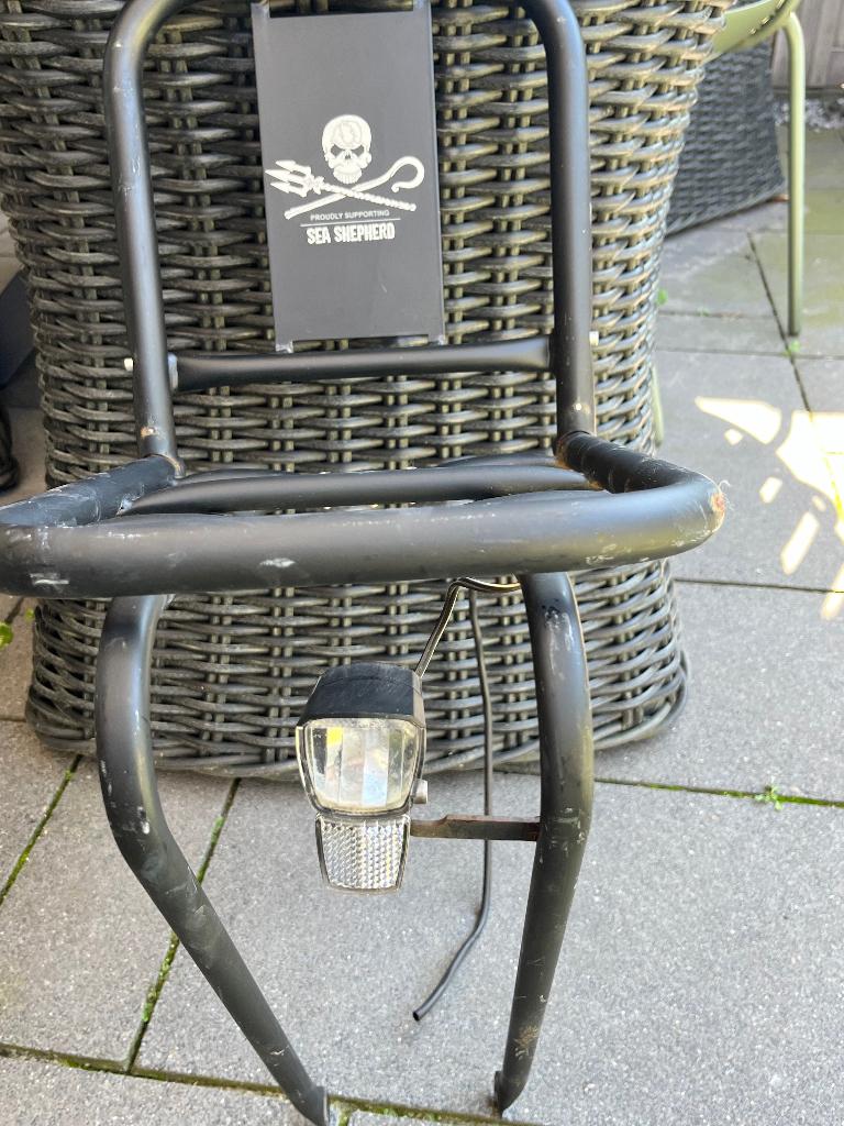 voor bagagedrager, Ophalen, Gebruikt