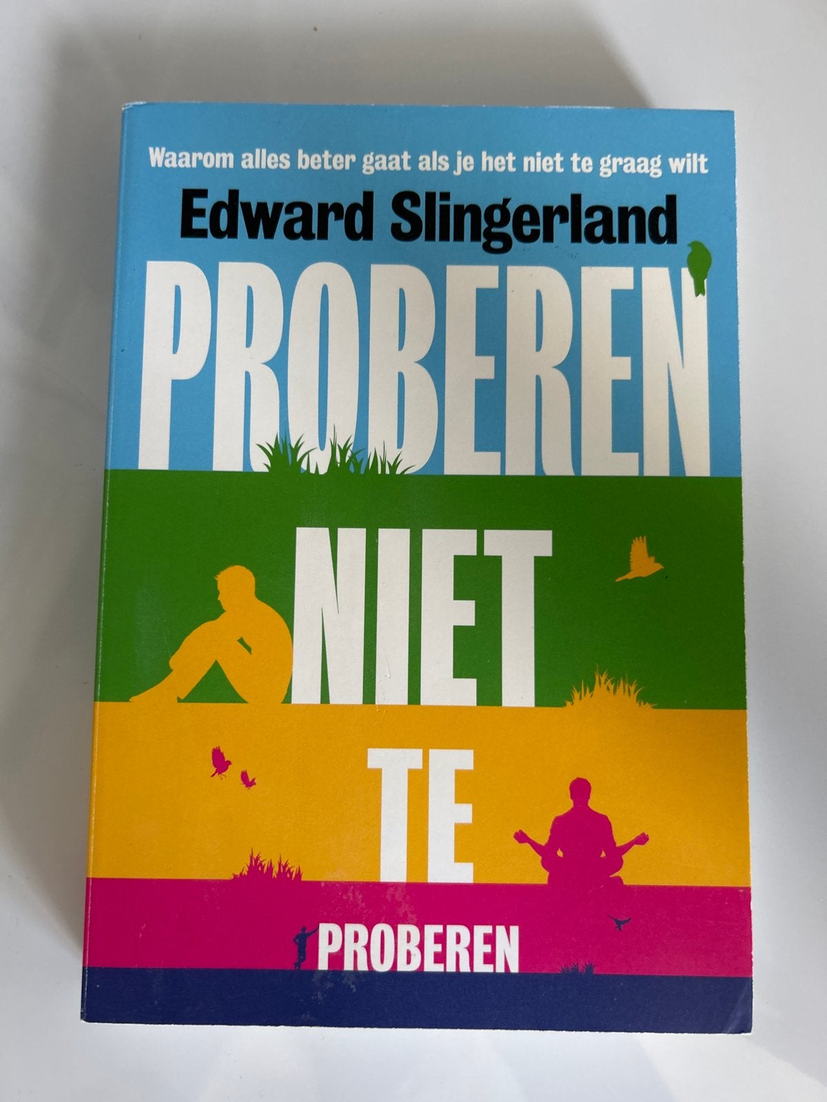 Proberen niet te proberen - Edward Slingerland, Ophalen of Verzenden, Zo goed als nieuw, Nederland
