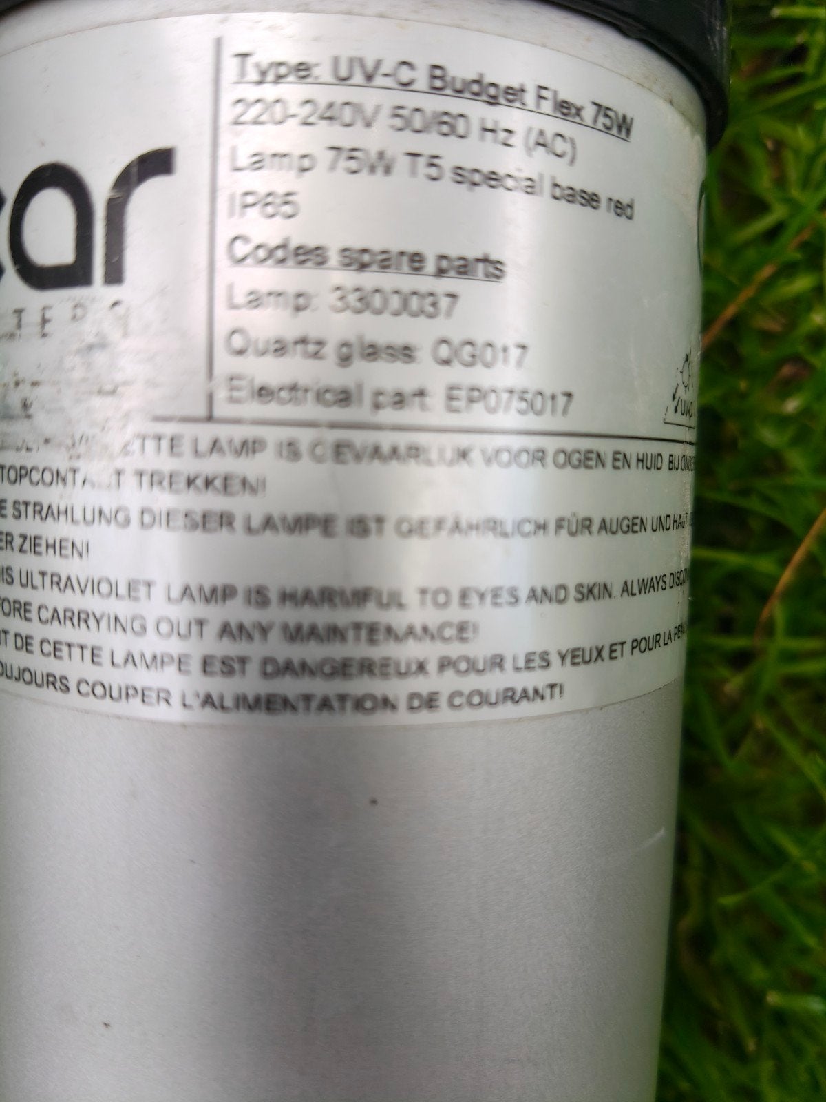 XClear UV-C Budget Flex 75 Watt+Vortex in polyester, Tuin en Terras, Vijver-toebehoren, Vijverfilter, Ophalen of Verzenden