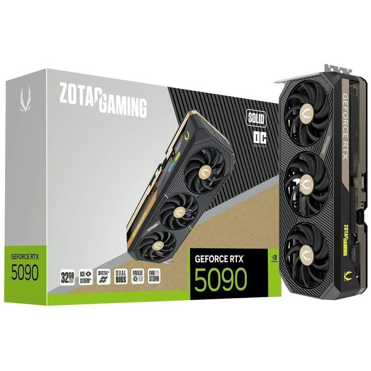 Zotac GeForce RTX 5090D, 32GB, Solid OC, Computers en Software, Videokaarten, Overige soorten, PCI-Express 4, Nieuw, Ophalen of Verzenden