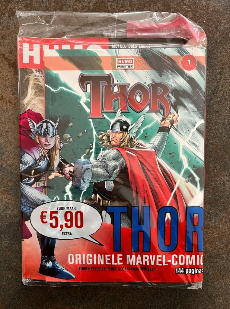 Marvel Humo Thor Herboren - NIEUW IN FOLIE (+ Magazine), Boeken, Eén comic, Amerika, Verzenden, Nieuw