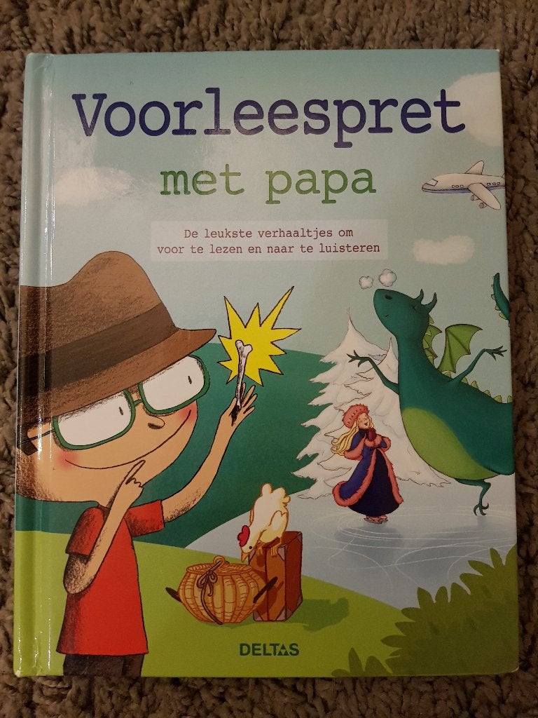 Boek : Voorleespret met papa -- tien verhaaltjes --, Boeken, Kinderboeken | Jeugd | onder 10 jaar, Ophalen of Verzenden, Zo goed als nieuw