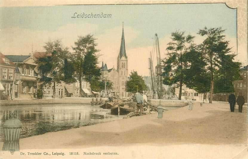 380-940-005 Leidschendam, Verzamelen, Ansichtkaarten | Nederland, Verzenden, Voor 1920, Zuid-Holland