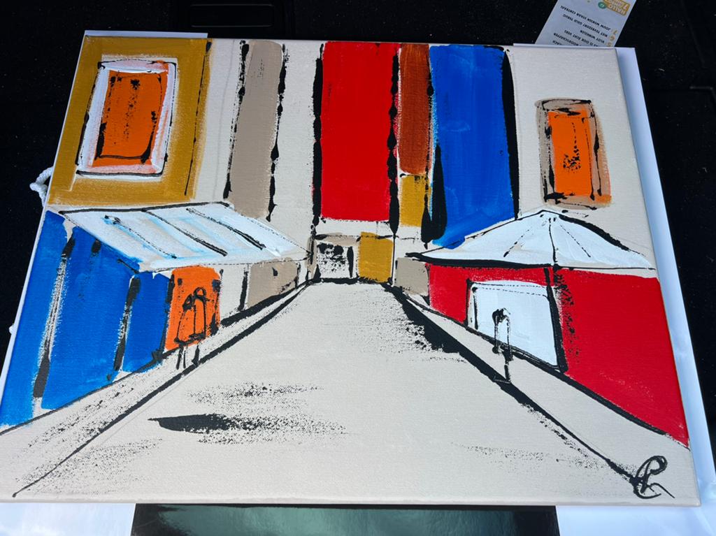 Schilderij kunst Corrie Leushuis, Antiek en Kunst, Ophalen of Verzenden