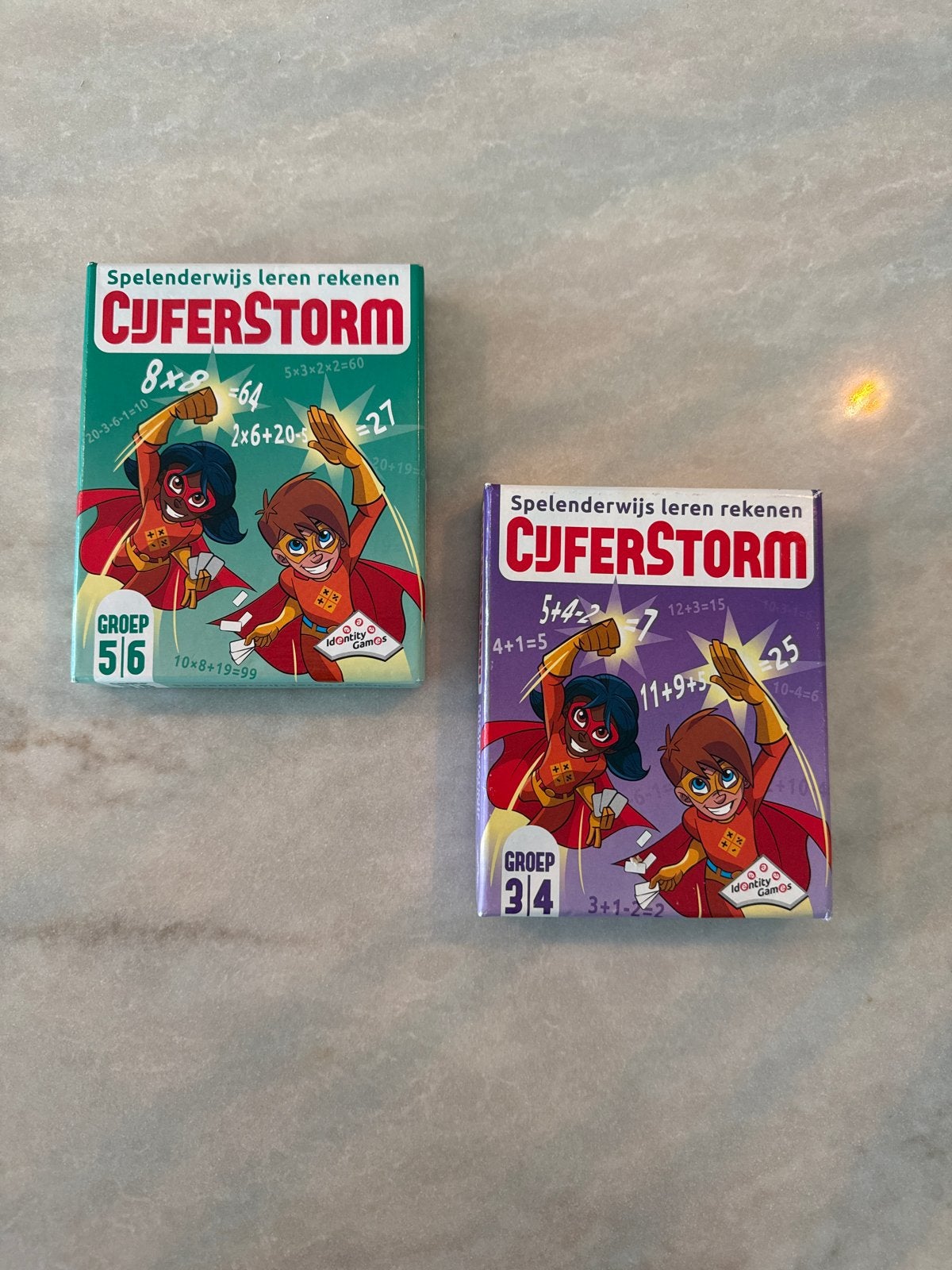 Cyferstorm Rekenspellen Groep 3-4 en Groep 5-6, Hobby en Vrije tijd, Een of twee spelers, Ophalen of Verzenden, Gebruikt