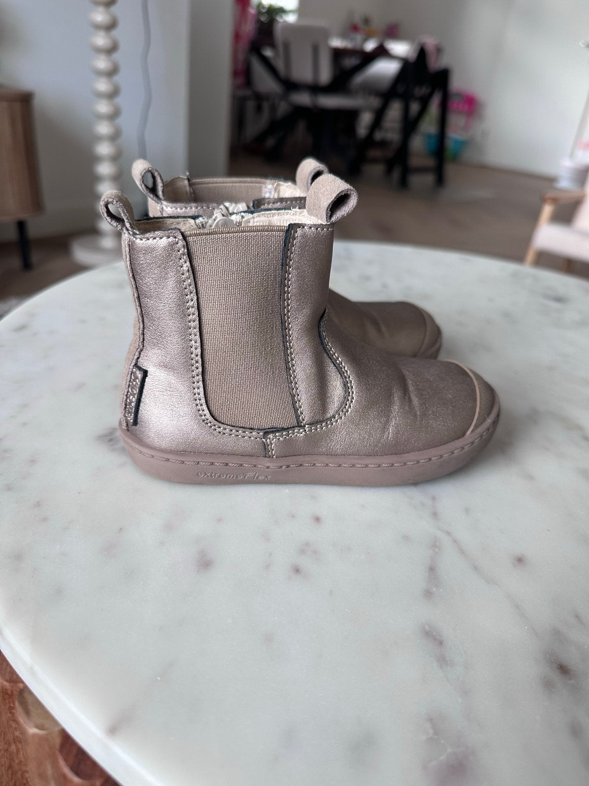 Shoesme champagne chelsea bootie maat 24, Ophalen of Verzenden, Zo goed als nieuw, Meisje, Laarzen